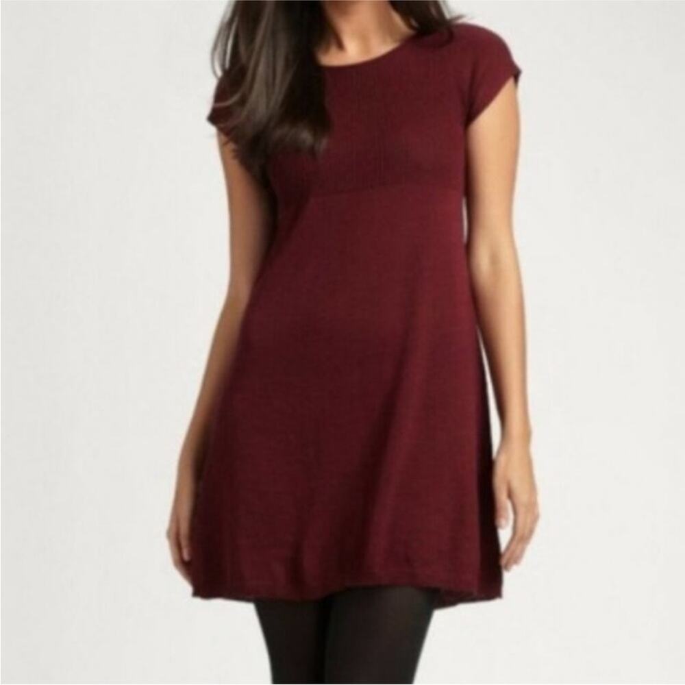 Eileen‎ Fisher Maroon Wool Dress
